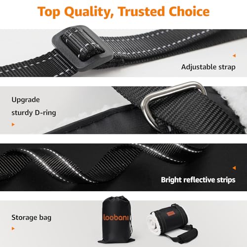 Adjustable Dog Sling for Medium Dogs Hind Leg Support ACL Recovery (Black / Medium)