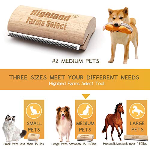 Professional Deshedding Grooming Tool for Dogs & Cats (L)