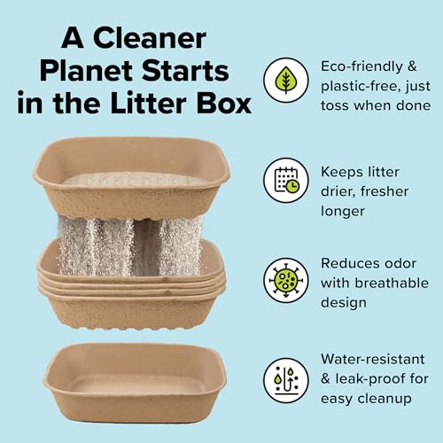 Set of 1 Litter Box & 5 Sifting Liners (Litter Box Sifting Kit / Large (6-Piece Set))
