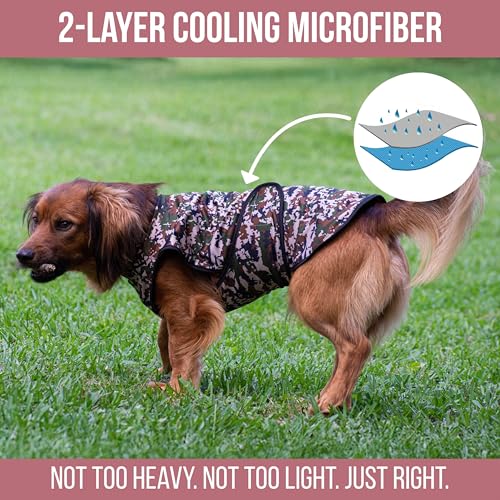 Dog Cooling Vest (Green Camo / XX-Large (Pack of 1))