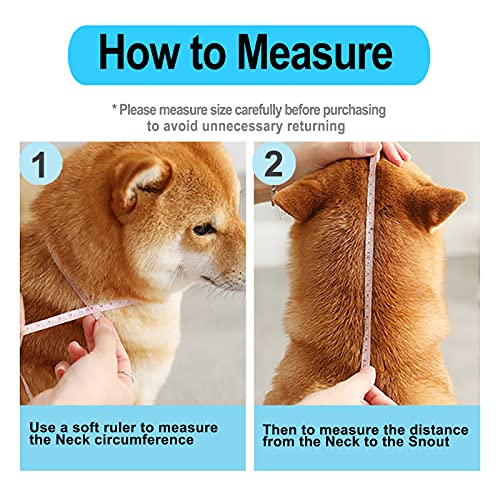 Dog Cone Collar Adjustable After Surgery (Pink / XS(Neck: 9.5~11.5"))