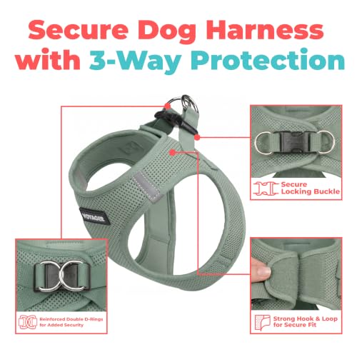 Voyager Step in Air Dog Vest Harness (Moss Green / XS (Chest: 13 - 14.5"))