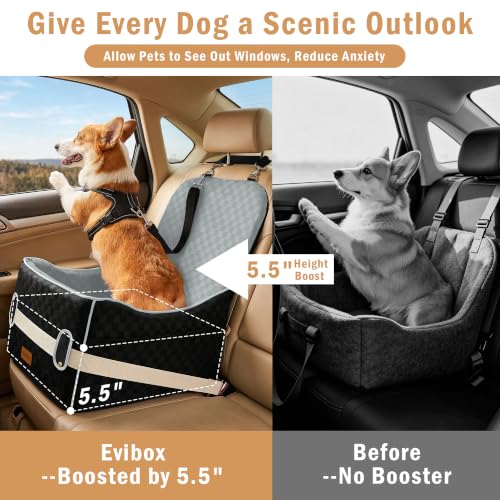 Small Dog Car Seat (Grey / Medium)