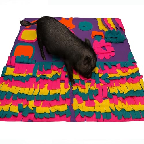 Snuffle Mat for Dogs Puppies Pigs Rabbits Cats Small Animals Foraging Toy with Non