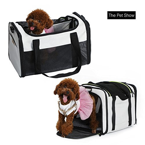 Cat Carrier Portable Foldable Dog Pet Carrier (19.7"L x 12.0"W x 12.0"H / Grey)