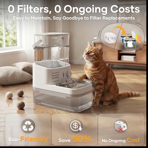 3L Filterless Cat Water Fountain (White)