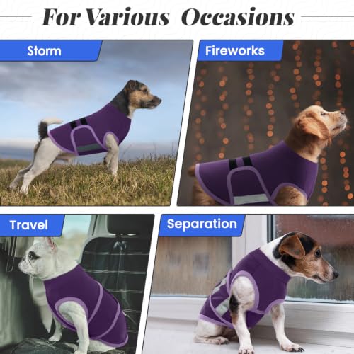 Dog Anxiety Relief Coat (Purple / X-Small)