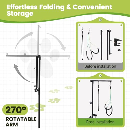 Dog Grooming Table Arm (L Shape)