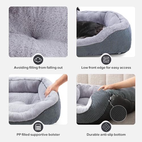 Dog Bed Medium Size (M (30"x24"x9") / Navy)