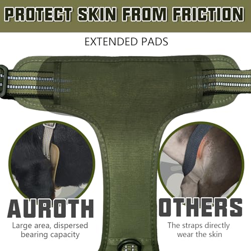 Dog Harness for Small Medium Dogs (Green - Deep Enrich / S(Neck:14-21",Chest:20-31"),18-35 lbs)