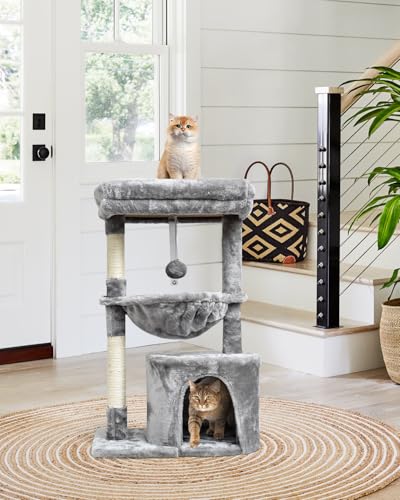 Small Cat Tree for Indoor Cats (29.6" / Grey)
