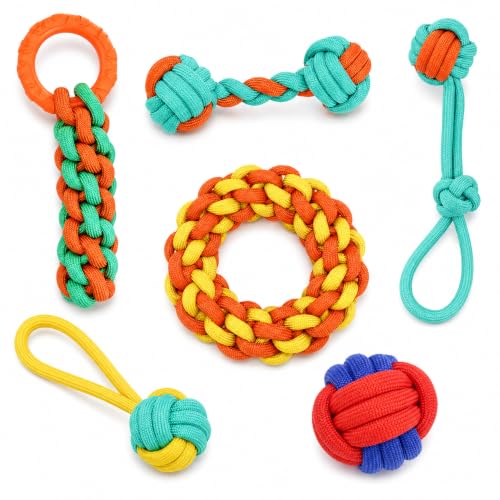 Dog Rope Toys (6 Pack-Medium)