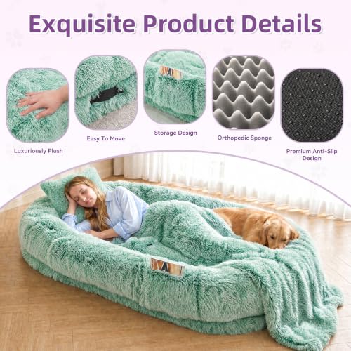 Human Dog Bed (Gradient Green)