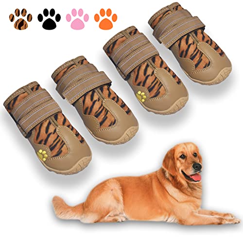 Dog Shoes for Hot Pavement (Size 6 / Leopard)