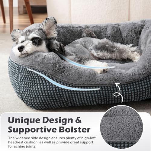Dog Bed Medium Size (M (30"x24"x9") / Dark Grey)