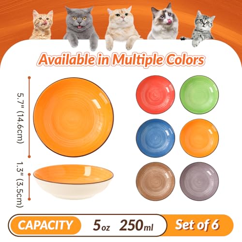 Colorful Ceramic Cat Bowls Set (color 1)