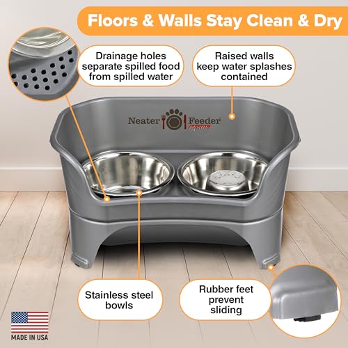Express Model w (Medium to Large w/ Metal Slow Feed Bowl / Gunmetal Grey)