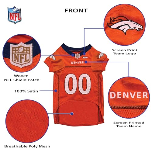 NFL Denver Broncos Dog Jersey (Denver Broncos / Small)