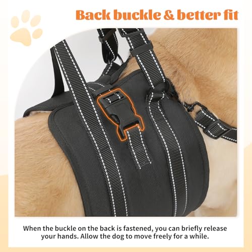 Dog Lift Harness Sling (Large / Black1)