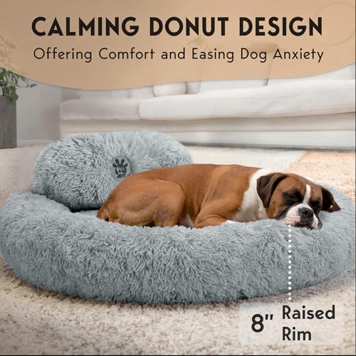 XL Dog Beds for Large Sized Dog (Bright Grey / X-Large - 45"L x 45"W x 8"Th)