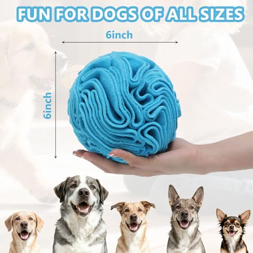 Blue Snuffle Ball for Dogs (Blue / Medium)