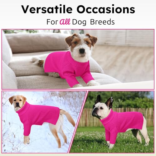 Dog Sweaters Large Dogs (Fuchsia / X-Large)