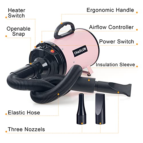 Dog Dryer for Pet Grooming (Pink)