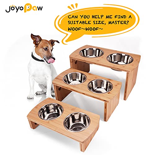 Elevated Dog Bowls (Natural / Medium: 7'' Tall-40oz Bowl)