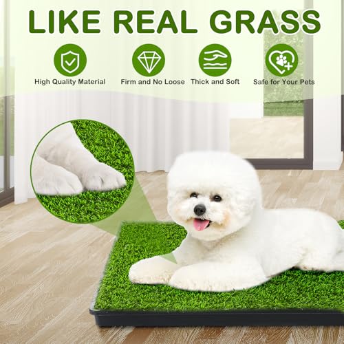 Dog Grass Pad with Tray (23''X17'' (3-Layer Potty System))
