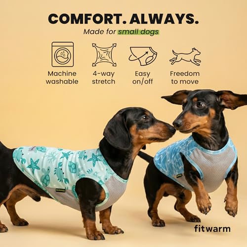 2 Pack Marine UPF 50+ UV Sun Protection Dog Shirt (Small / Marine)
