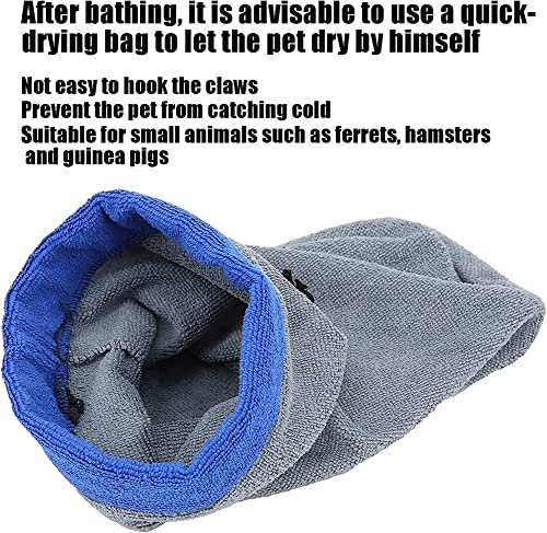 2 Pack Ferret Bath Towel Bag (Blue+Grey)