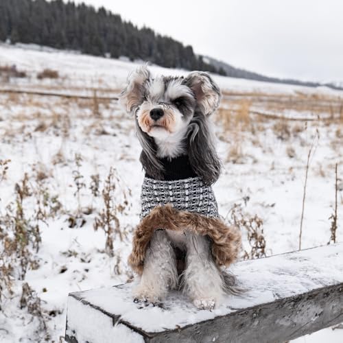 Dog Sweater Cloak (Large(Back Length 14") / Black)