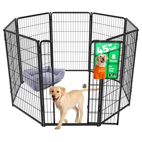 Homeplus Indoor Dog Playpen (Black / 45"H)