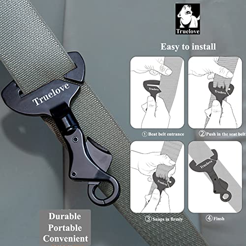 Truelove Vehicle Seat Belt Safety Buckle Lock (Black / 2.7*4.7inch)