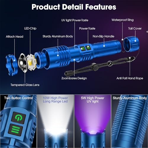 UV Flashlight (Blue)