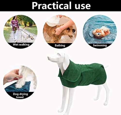 Dog Drying Coat (XXX-Large / Green)