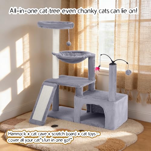 Multi Functional Cat Tree Tower (288 Grey)