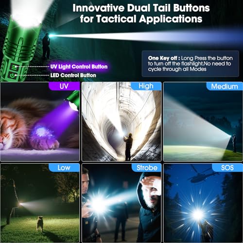 UV Flashlight (2PCS Green)