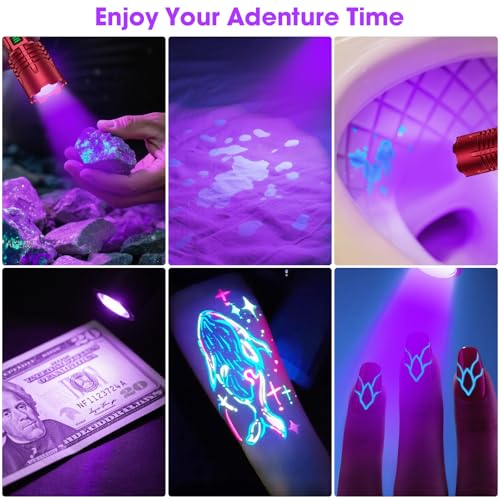 UV Flashlight (2PCS Red)