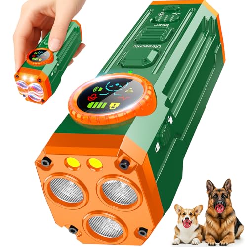 2026 Upgraded Smart Display Anti Barking Device for Dogs (Green)