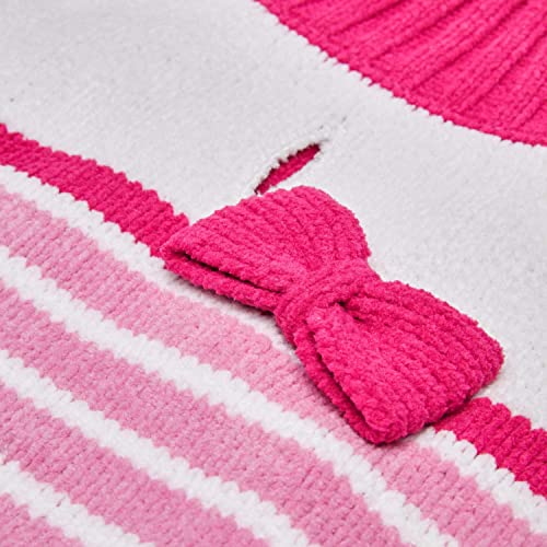 Pinky Princess Designer Chenille Dog Sweater in Pinky Princess (16 inch / Pinky Princess)