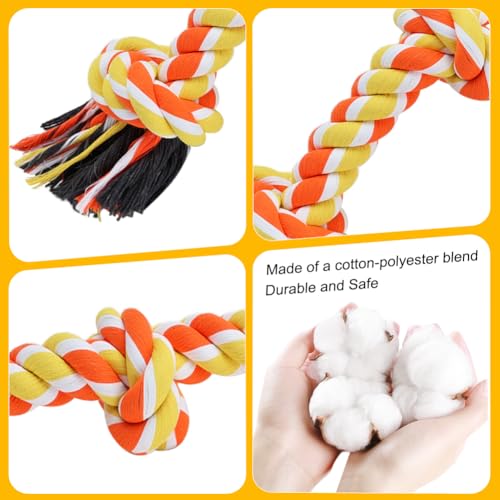 Dog Rope Toy for Large Dogs (Orange / Large)