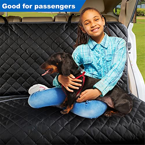 Bench Car Seat Cover Protector (49" L × 56" W / BLACK GREY)