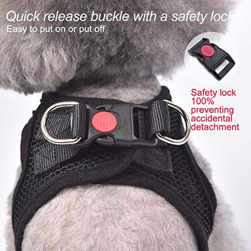 Dog Harness Step (Black / X-Large (Chest 20''-24'', Weight 18-28 lb))