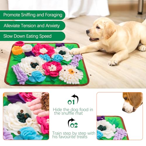 Snuffle Mat for Dogs Pet Treats Feeding Mat for Small (Green)