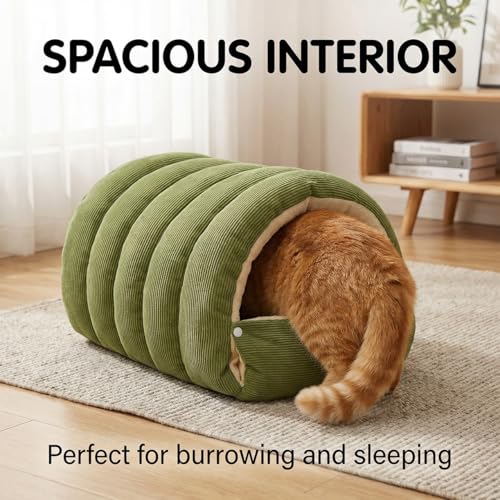 Cat Cave Bed for Indoor (Green)