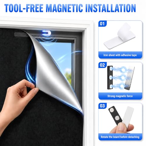 Window Blackout Cover Magnetic No Drill