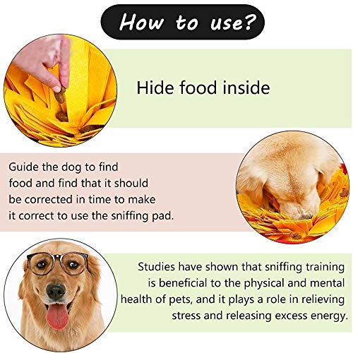 Pet Snuffle Mat for Dogs (yellow)