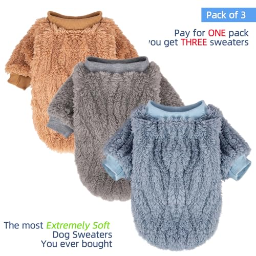 Dog Sweaters 3 (Blue,Grey,Doe / X-Small)
