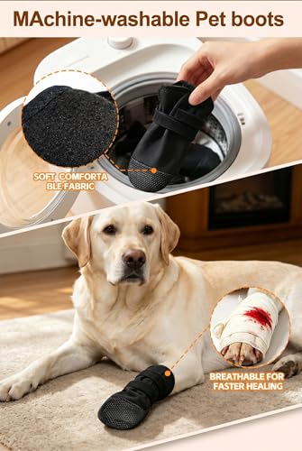 Dog Paw Wound Recovery Boot with Self (S)